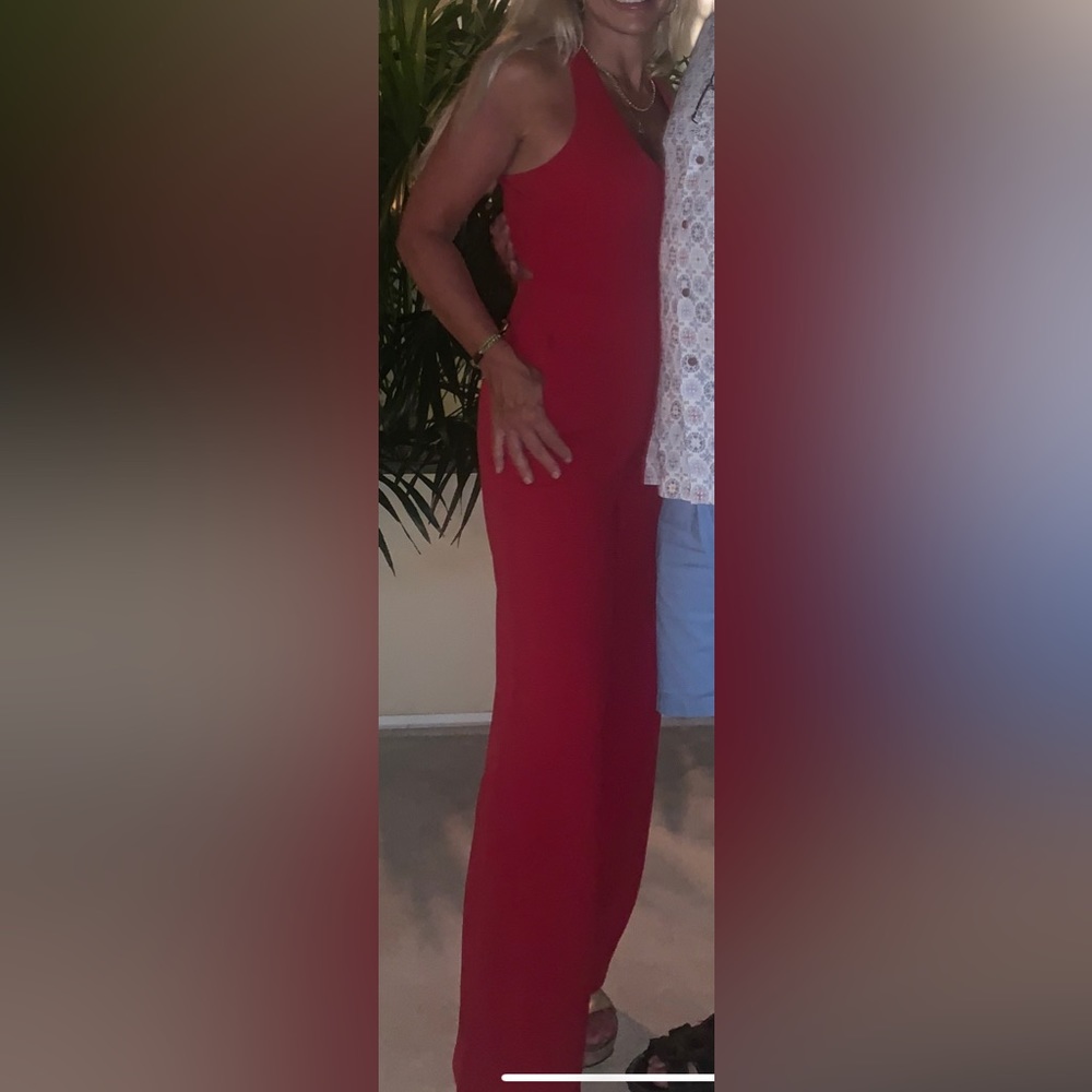 Crystal Sky Red pant suit sz S